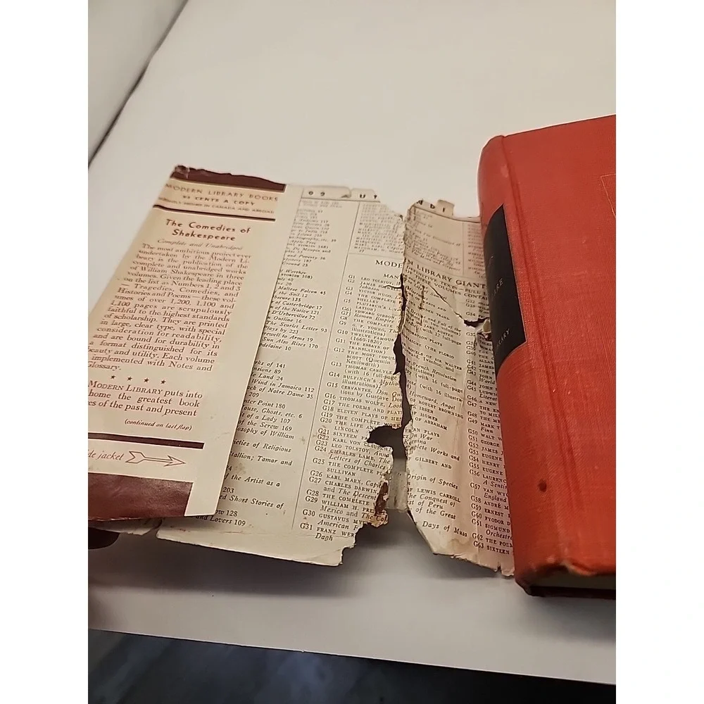 The Comedies of Shakespeare 1943‎ Complete And Unabridged Dust Jacket Rough